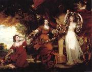 REYNOLDS, Sir Joshua Three Ladies adorning a term of Hymen oil painting reproduction